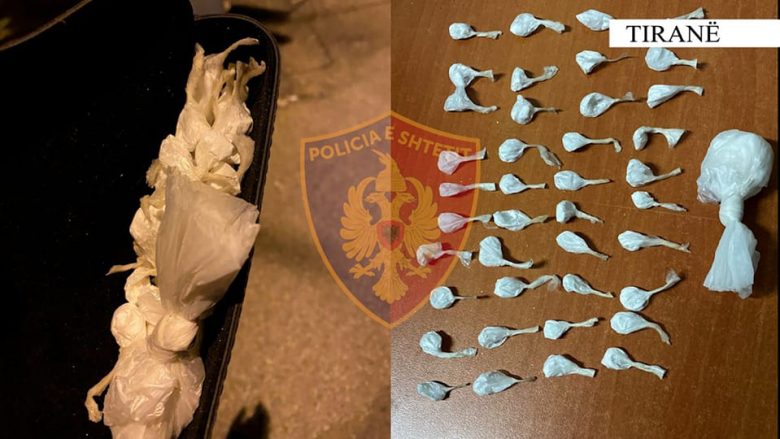 Kapet me 40 doza kokainë në Tiranë, arrestohet 34-vjeçarja