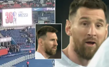 Reagimi i Lionel Messit kur tifozët e Paris Saint-Germain vërshëllyen emrin e tij tregon shumë
