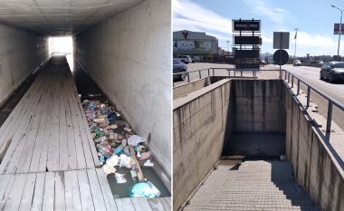 Qytetari i Prishtinës raporton, nënkalim me mbeturina dhe ujë – vështirë i kalueshëm