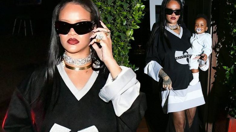 Shtatzënë dhe me stil, Rihanna merr sërish vëmendjen me paraqitjen e saj gjersa është në pritje të fëmijës së dytë