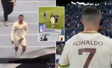 Ronaldo bëri një gjest të turpshëm ndaj fansave pasi ata e provokuan me brohoritjen “Messi, Messi”