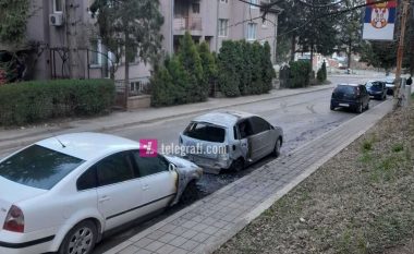 Djegia e tri veturave në Leposaviq, policia jep detaje