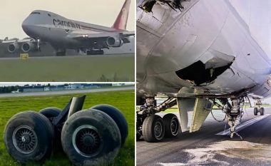Duke bërë ulje emergjente në aeroportin e Luksemburgut, aeroplanit i këputen rrotat – nuk raportohet për të lënduar