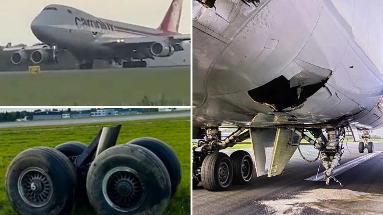 Duke bërë ulje emergjente në aeroportin e Luksemburgut, aeroplanit i këputen rrotat – nuk raportohet për të lënduar