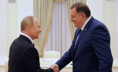 Dodik takohet me Putinin, pamjet publikohen nga televizioni i afërt me politikanin serb nga Bosnja e Hercegovina që është nën sanksionet e SHBA-së