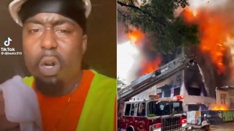 Ngecë brenda ndërtesës së përfshirë nga zjarri në Karolinën e Veriut, punonjësi transmeton live në Facebook momentet e fundit të jetës