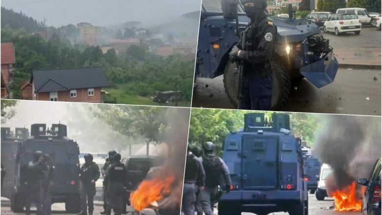 Shishe, shok bomba e gurë në drejtim të ushtarëve - si filloi përleshja mes protestuesve serbë dhe pjesëtarëve të KFOR-it