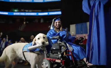 Qeni ndihmës i një studenteje merr diplomën e nderit në New Jersey