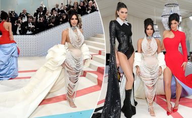 Motrat Kardashian-Jenner nuk mungojnë në Met Gala 2023, marrin vëmendjen me dukjen e tyre atraktive