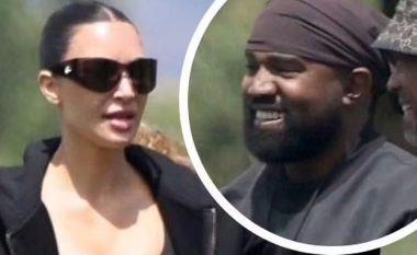 Kim Kardashian dhe Kanye West mbajnë distancë me njëri-tjetrin teksa shoqërojnë të birin në ndeshjen e futbollit