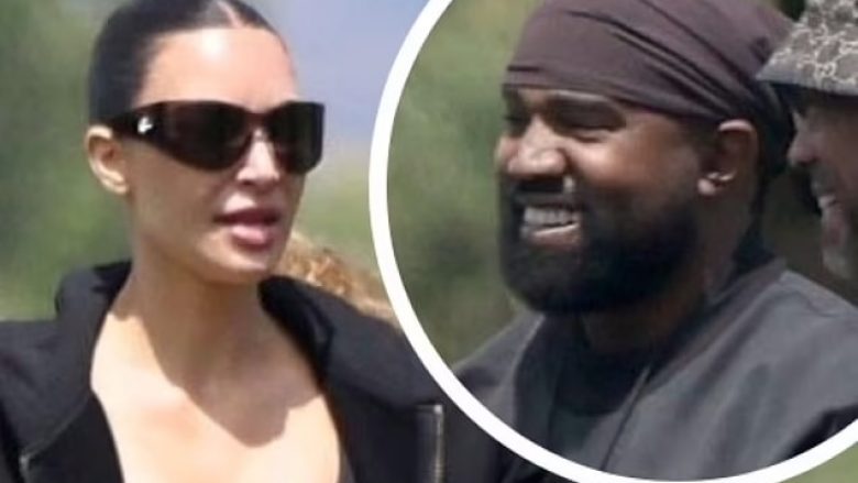 Kim Kardashian dhe Kanye West mbajnë distancë me njëri-tjetrin teksa shoqërojnë të birin në ndeshjen e futbollit