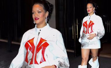 Rihanna duket rrezatuese në një dalje tjetër plot stil në New York