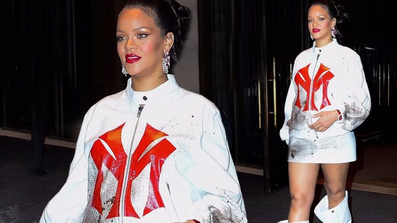 Rihanna duket rrezatuese në një dalje tjetër plot stil në New York