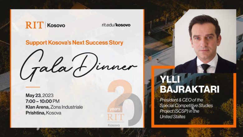 RIT Kosovo (A.U.K) organizon Gala Dinner Fundraising- “Support Kosova’s Next Success Story”