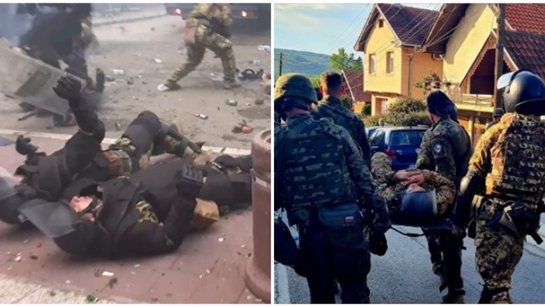 Tensione në Zveçan, gjatë përleshjes me protestuesit, u plagosën 25 ushtarë të KFOR-it