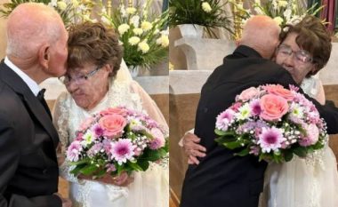 “Dasma e shekullit”: Gjyshërit i thanë “Po” njëri-tjetrit, pas 40 vitesh bashkë dhe së fundmi vendosën të zyrtarizojnë lidhjen