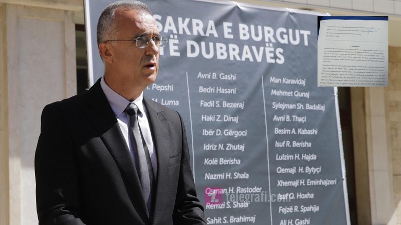 Dugolli edhe një shkresë Speciales: Gjykata ka juridiksion të hetojë Masakrën e Dubravës, nuk do të pushoj së kërkuari drejtësi