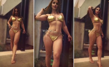 Linda Halimi publikon video provokuese duke treguar trupin e tonifikuar në bikini të arta