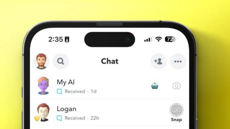 Si mund ta hiqni chatbotin MyAI të Snapchat nga feed-i i juaj i bisedës?