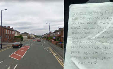 Anglezja gjen një shënim në veturë - fqinjëve nuk u pëlqen mënyra se si ajo e parkon veturën e saj