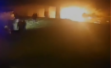 Shpërthen zjarr në urën e hekurudhës në Shkup