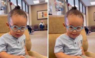 Momenti prekës: Vogëlushit i vendosin syze dhe për herë të parë shikoi nënën
