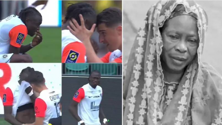 Mësoi se i kishte vdekur nëna, futbollisti i Montpellier nuk ndalet duke qarë në fushë
