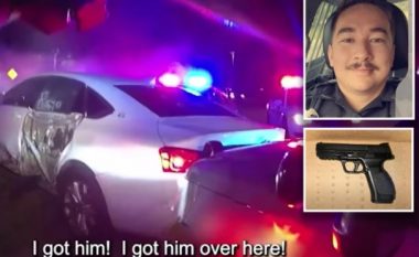 “Më kanë qëlluar në fyt!”, video rrëqethëse shfaq momentin e plagosjes së policit në Florida