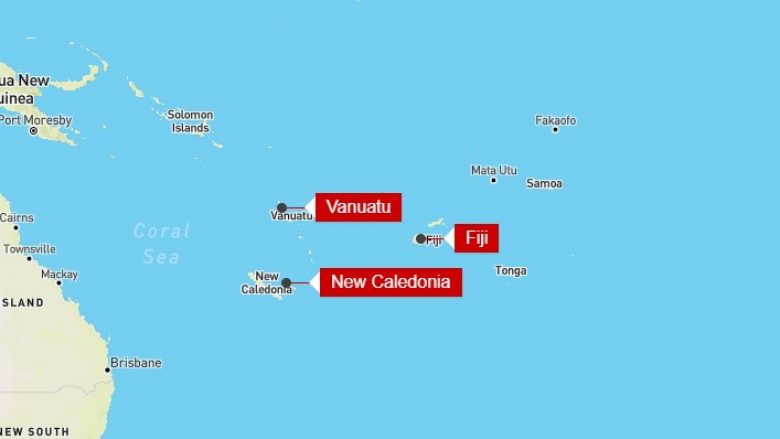 Tërmet me magnitudë 7.8 godet Paqësorin Jugor – paralajmërohet cunami në Vanuatu, Fixhi dhe Kiribati