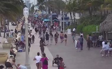 Disa të plagosur nga të shtënat me armë pranë një plazhi në Hollywood, Florida – pamje që tregojnë panikun e krijuar