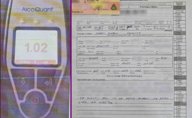 Voziti në gjendje të dehur – dënohet me 400 euro dhe i merret patentë shoferi për 9 muaj