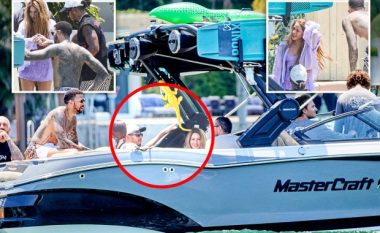 Pas darkës në Miami, Shakira fotografohet sërish në shoqëri të Lewis Hamilton teksa shijojnë një shëtitje me varkë