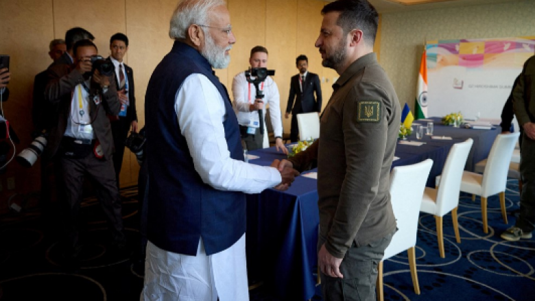 Zelensky dhe kryeministri i Indisë takohen ballë për ballë në samitin e G7, për herë të parë që kur Rusia nisi pushtimin e Ukrainës