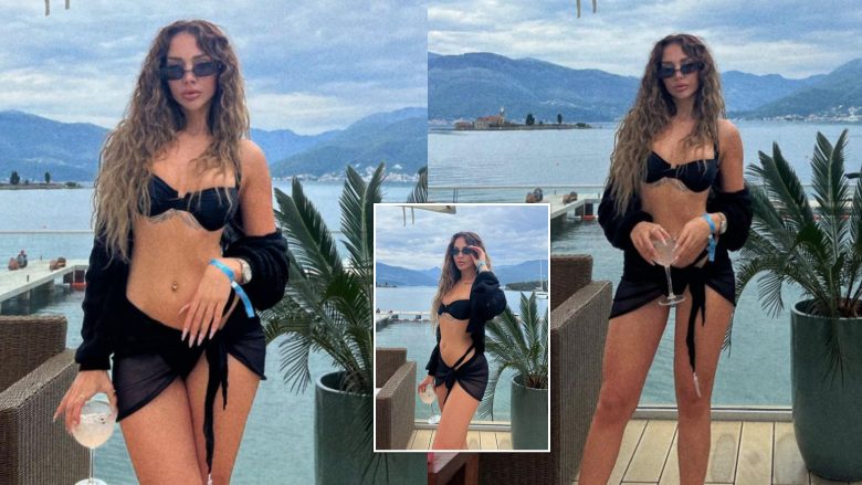 Ana Kabashi thekson linjat e formësuara, shfaqet tërheqëse në fotot në bikini