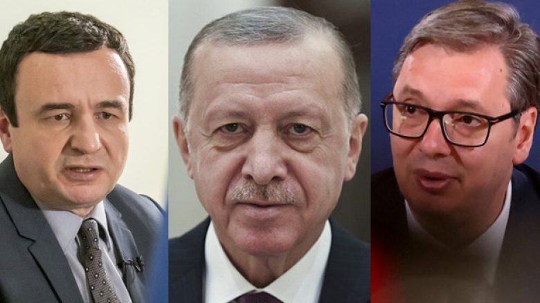 Erdogan zhvillon bisedë telefonike me Kurtin dhe Vuçiqin, flasin për zhvillimet në veri të Kosovës