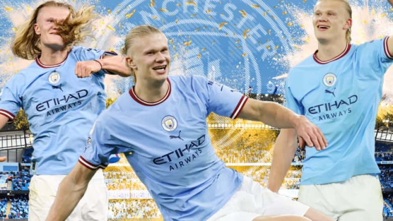 Erling Haaland do të fitojë bonuse marramendëse nëse Man City kompleton tripletën