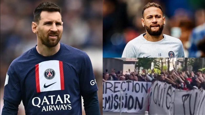 PSG reagon e indinjuar pas protestave të tifozëve kundër Messit dhe Neymarit