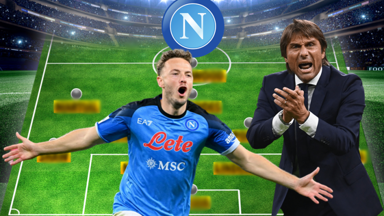Tri formacionet e mundshme të Napolit me Conten si trajner dhe rëndësia e Amir Rrahmanit në taktikat e tij