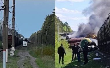 Një tjetër akt sabotimi? Pas një shpërthimi, një tjetër tren mallrash del nga shinat në Rusi
