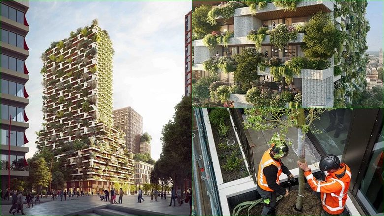 ‘Pylli vertikal’ në Utrecht të Holandës do të jetë shtëpia e 10,000 bimëve dhe pemëve – dhe përfitimet e banorëve do të jenë të mëdha