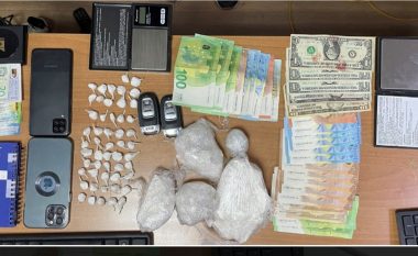 Policia sekuestron drogë dhe para në Prishtinë, arrestohet një person