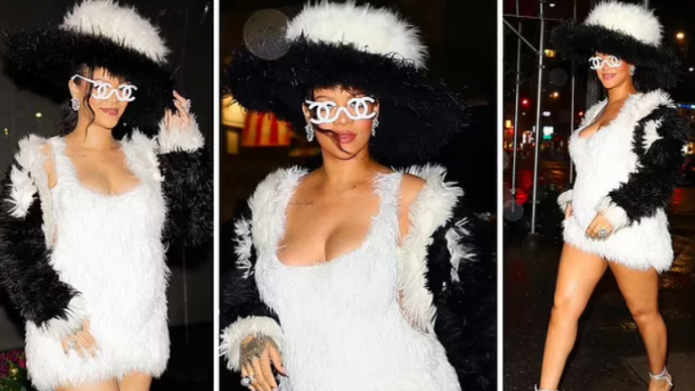 Rihanna shfaqet e veçantë me një dukje nga Karl Lagerfeld në daljen përpara Met Gala 2023