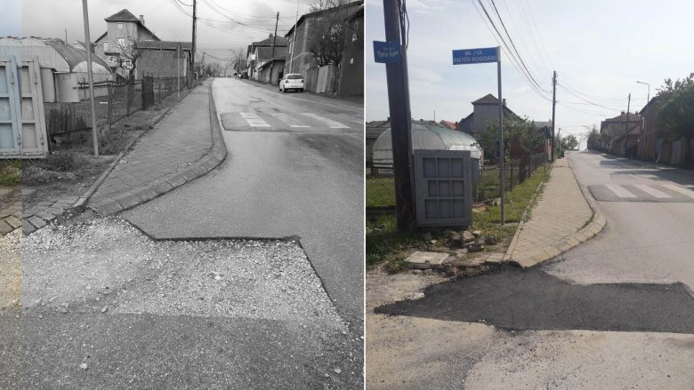 Qytetarët raportuan, Komuna e Obiliqit sanon gropën në rrugë