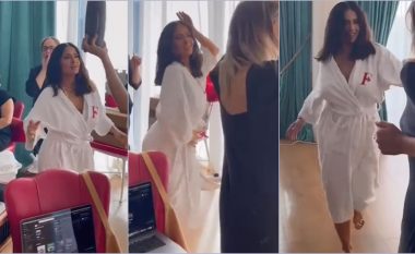 Me një vallëzim sensual, Salma Hayek feston suksesin në Instagram, fansat i kërkojnë pamjet e pacensuruara