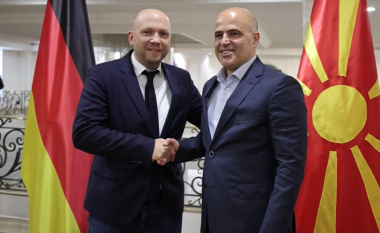 Kovaçevski në takim me Sarazzin: Gjermania mbështet anëtarësimin e Maqedonisë së Veriut në BE