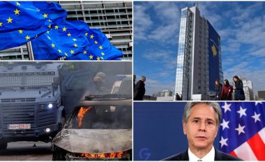Policë të lënduar, vetura të djegura, reagime të shumta nga Kosova, SHBA-ja e BE-ja – gjithçka që ndodhi në veri derisa kryetarët hynë në zyra