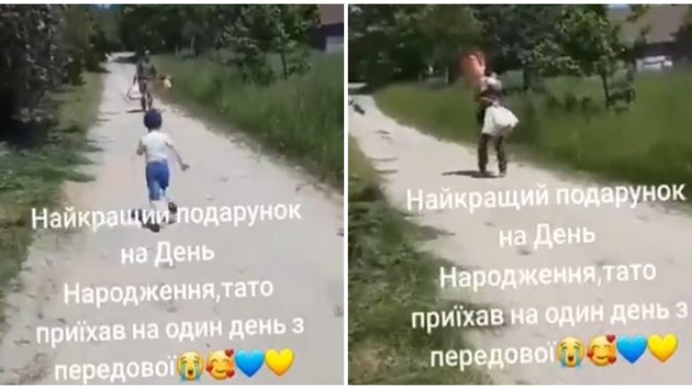 Ushtari ukrainas befason të birin në ditën kur po festonte ditëlindjen