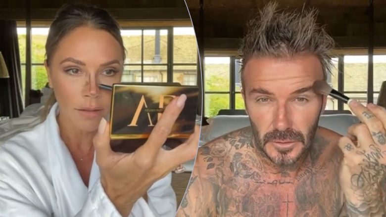 David Beckham i bën fansat të qeshin duke imituar gruan e tij në rutinën e bukurisë