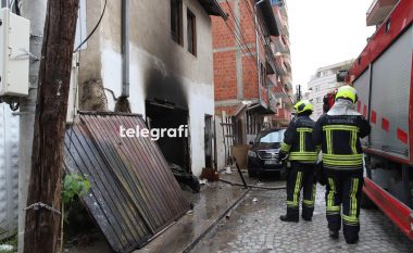 Shtëpia që u dogj në rrugën “Vasil Andoni” në Prishtinë ishte e pabanueshme