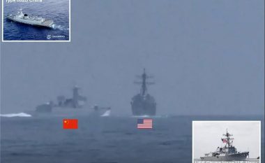 Ushtria amerikane publikon videon e incidentit, destrojeri kinez ia prenë rrugën një anijeje amerikane në ngushticën e Tajvanit